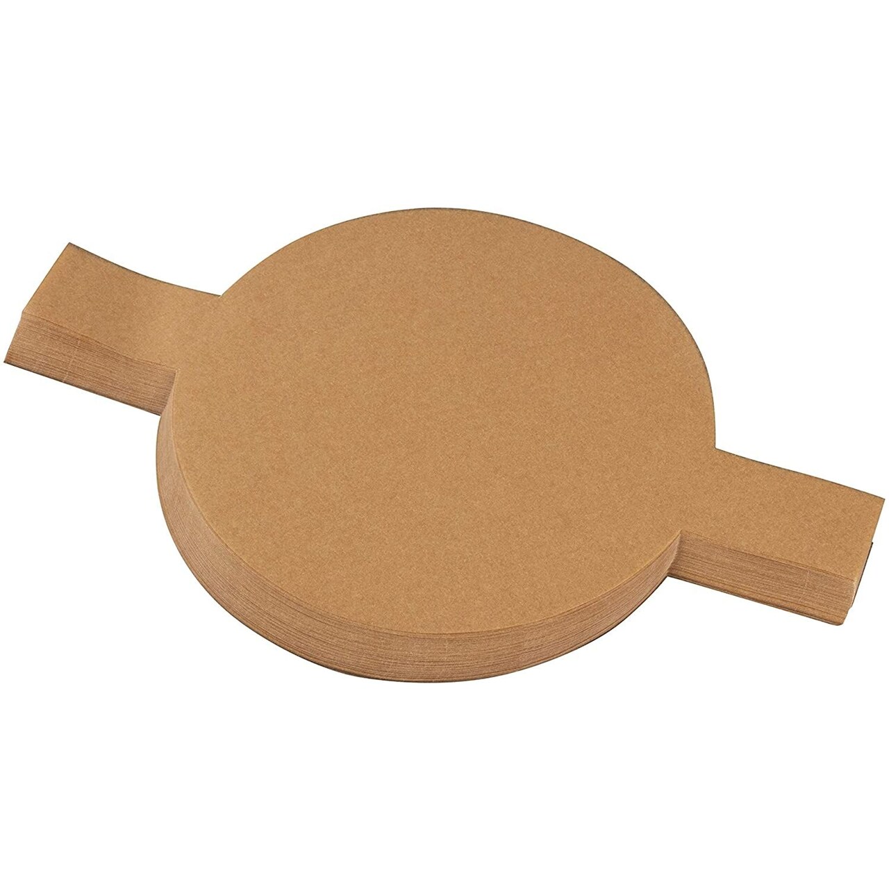 100 Sheets Brown Parchment Paper Rounds with Lift Tabs, 8 inch Nonstick Cake Pan Baking Liners